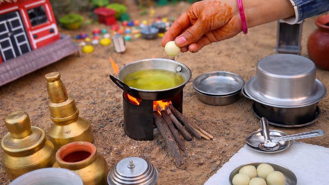 Tiny Taste Village | Mini Gulab Jamun 😋 | Village Style Cooking
