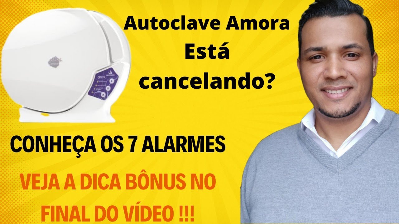Autoclave Amora cancelando o ciclo? Conheça todos os alarmes e possíveis causas!
