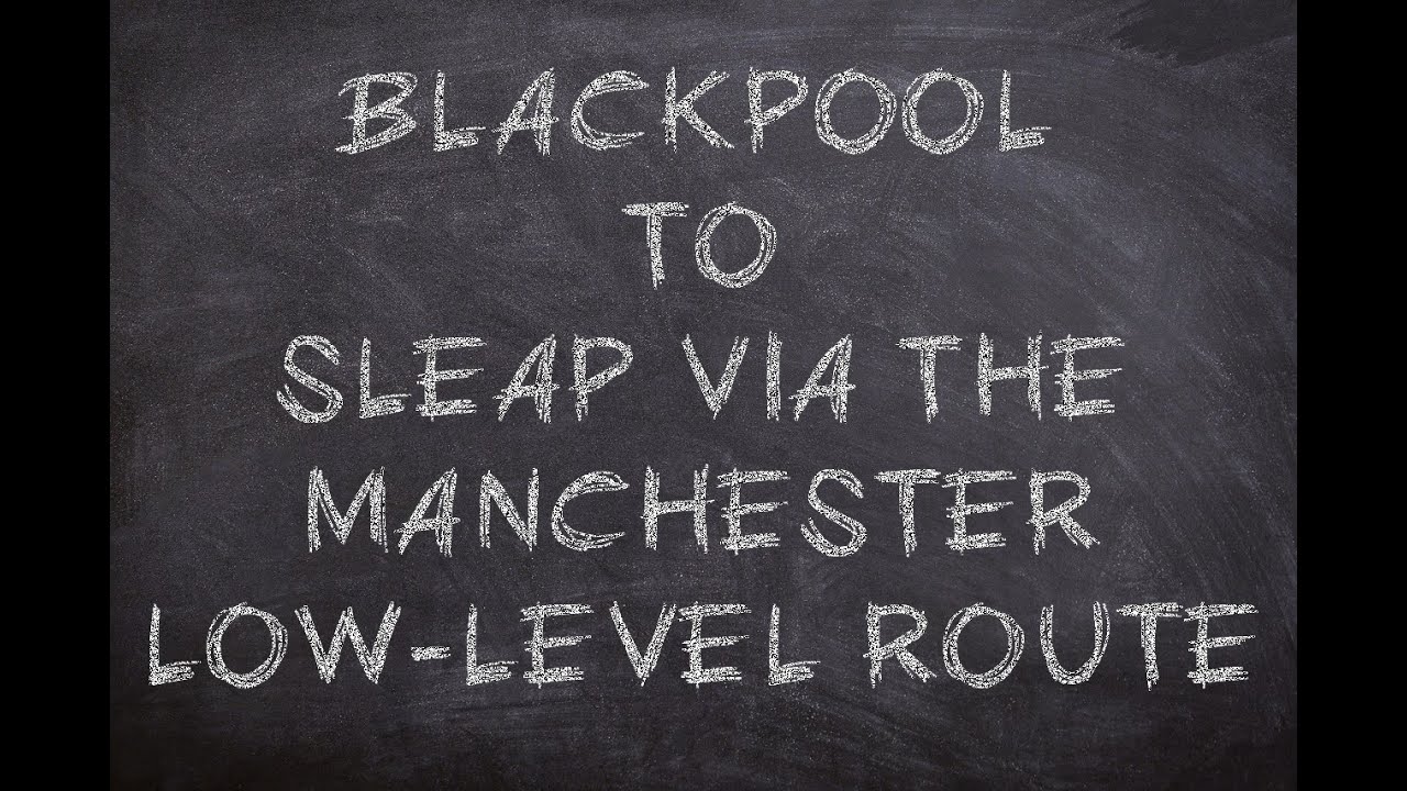 Blackpool to Sleap via the Manchester Low Level Route VFR with ATC Audio
