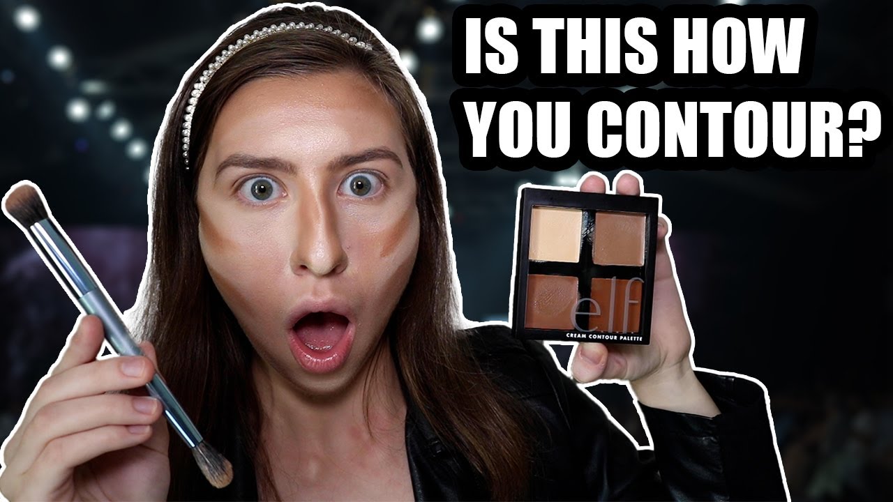 FIRST TIME CONTOURING 😱 | e.l.f. cream contour palette