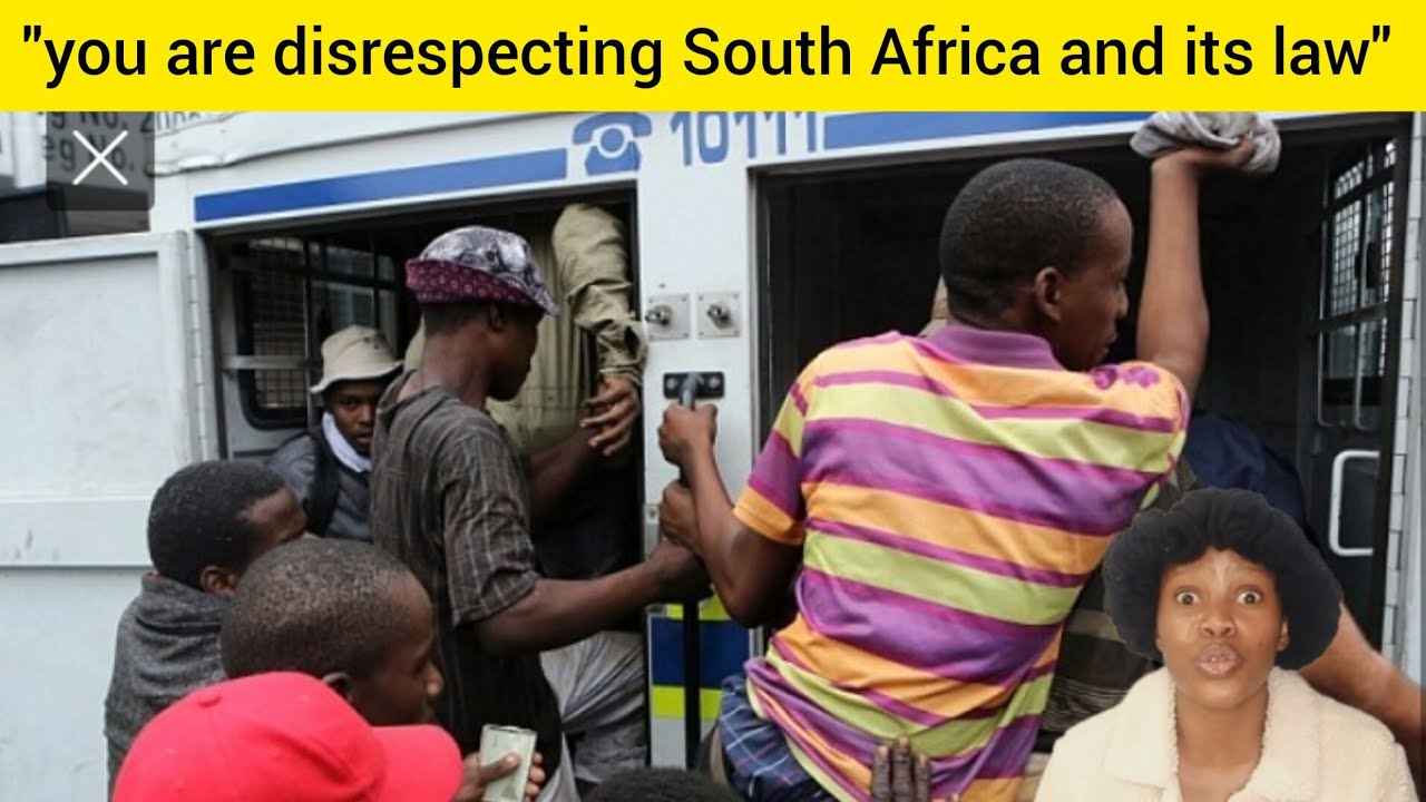 Minister of employment have arrested group of illegal foreigners that are working in SA illegally🫨