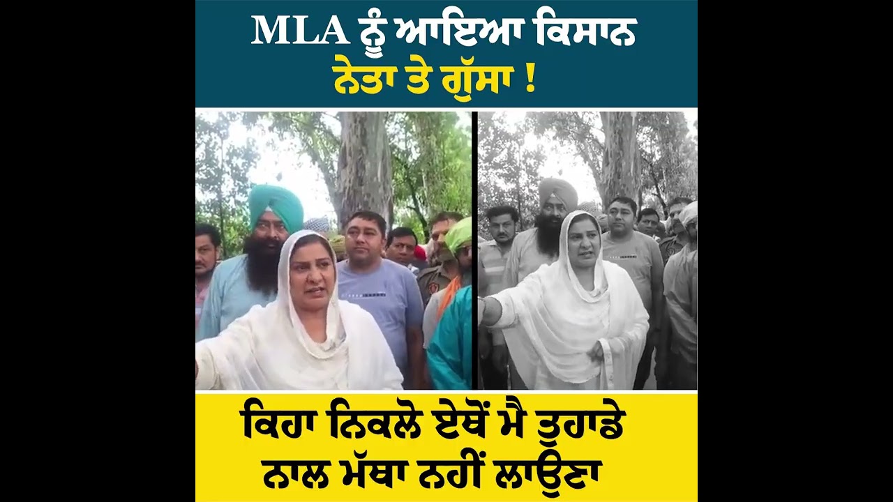 MLA ਨੂੰ ਆਇਆ ਕਿਸਾਨ ਨੇਤਾ ਤੇ ਗੁੱਸਾ !ਕਿਹਾ ਨਿਕਲੋ ਏਥੋਂ ਮੈ ਤੁਹਾਡੇ ਨਾਲ ਮੱਥਾ ਨਹੀਂ ਲਾਉਣਾ #tarangpunjabmedia 