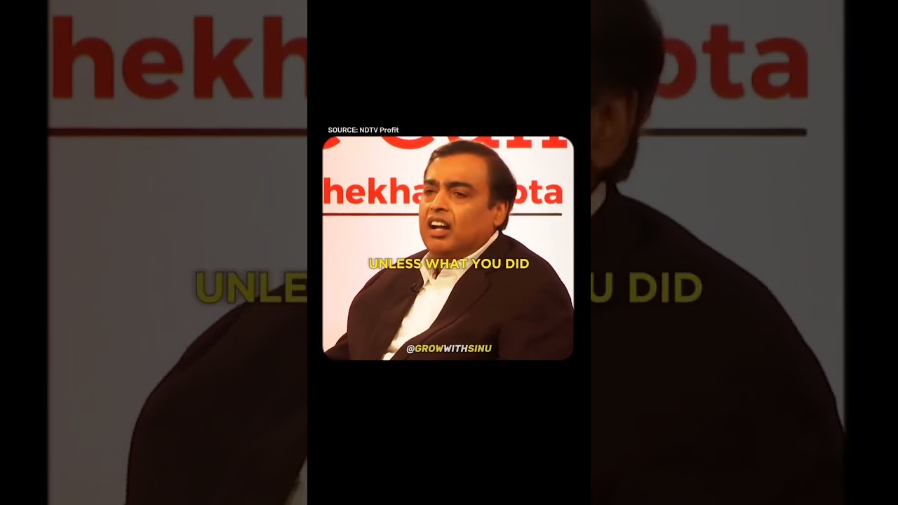Mukesh Ambani talking about Failure ❤️‍🩹🙌