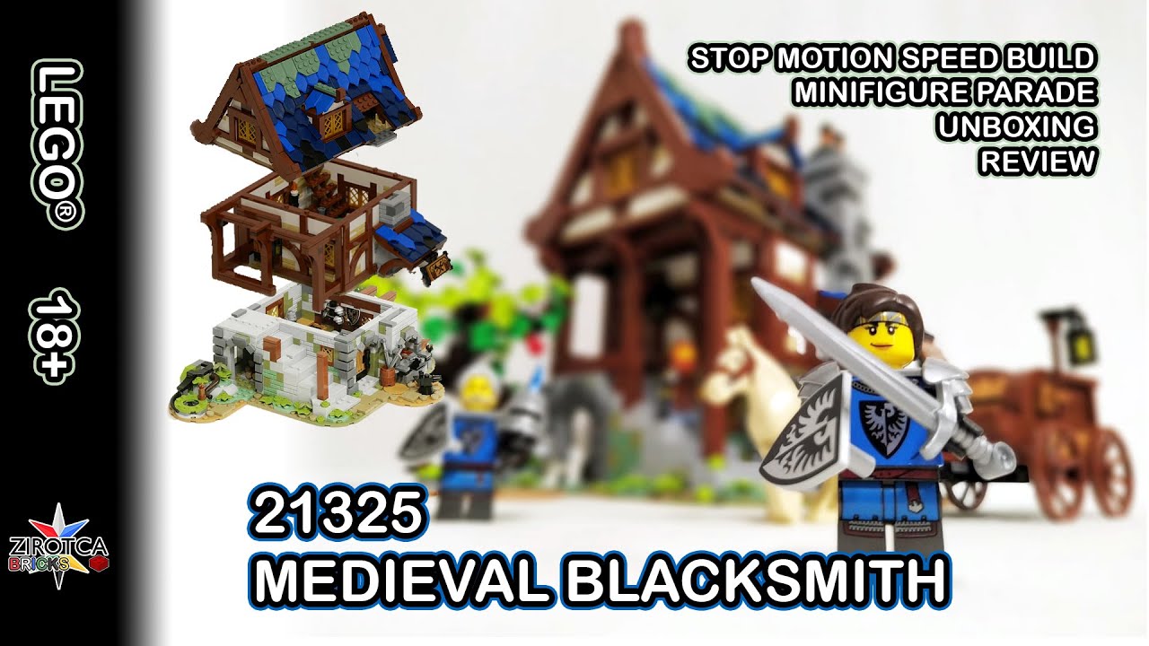 LEGO Medieval Blacksmith | LEGO Ideas | LEGO Castle | LEGO 21325 - Unboxing, Review & Speed Build