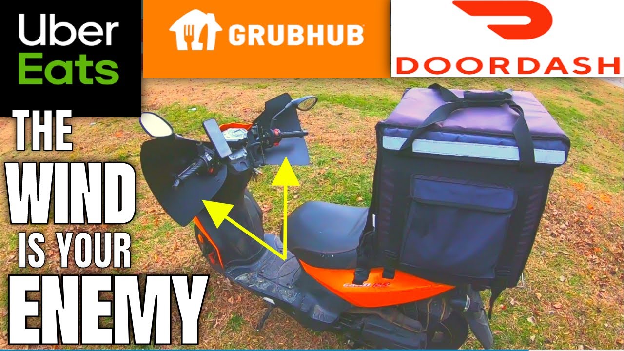 Uber Eats COLD Weather (Bike Moped Motorcycle) Delivery - HOW TO