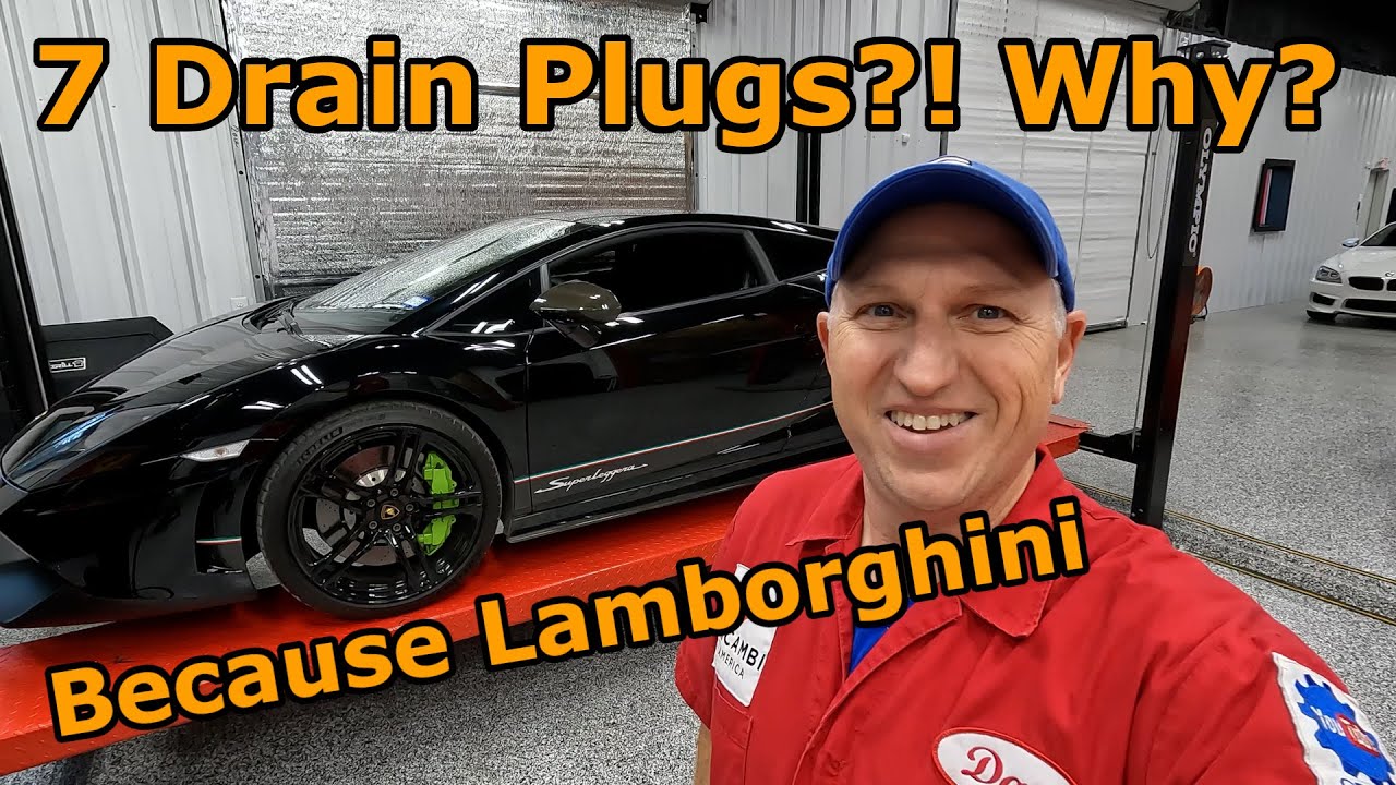 Changing the Oil in a Lamborghini Gallardo Superleggera LP570-4