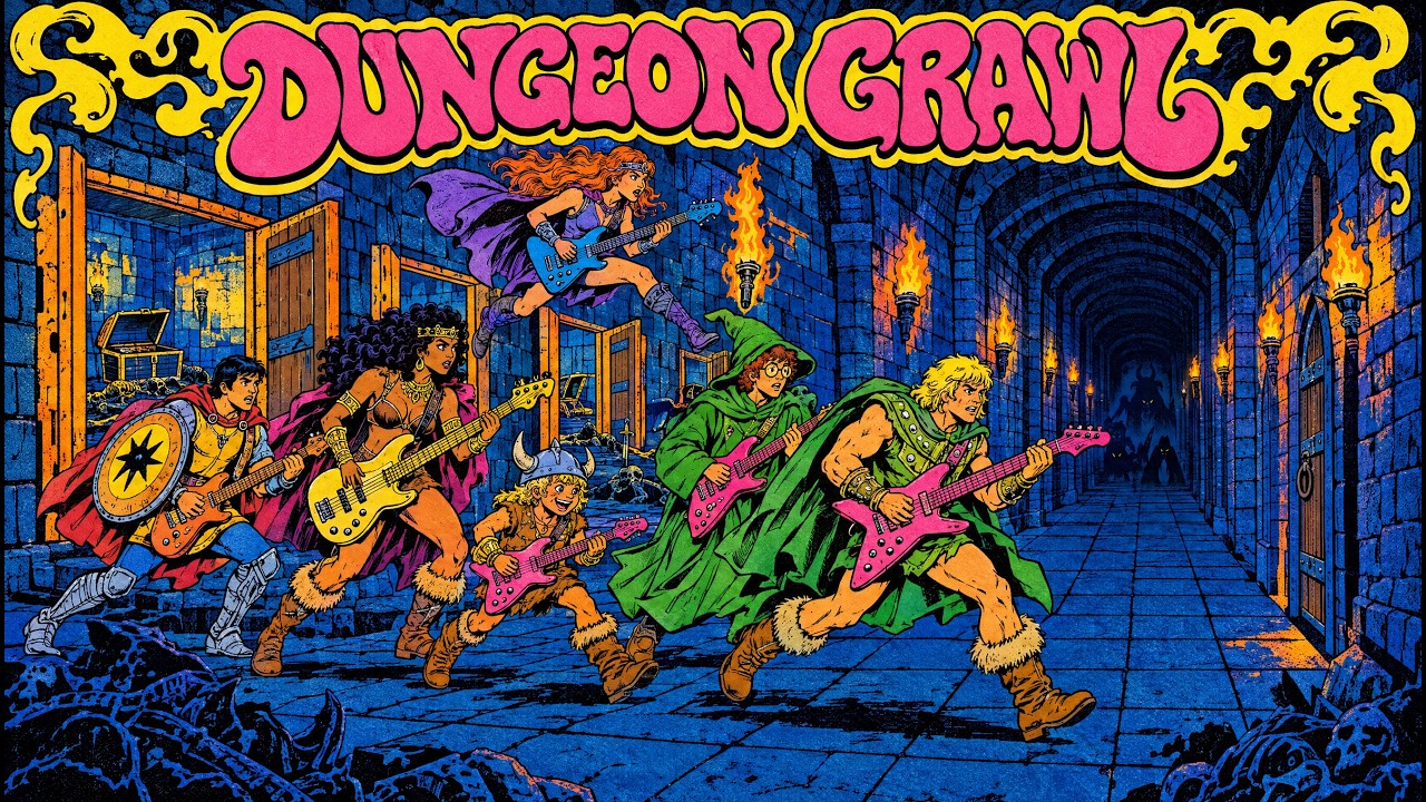 Music to Clear the Dungeon | 80s Heavy Metal & Retro Synthwave D&D Crawl