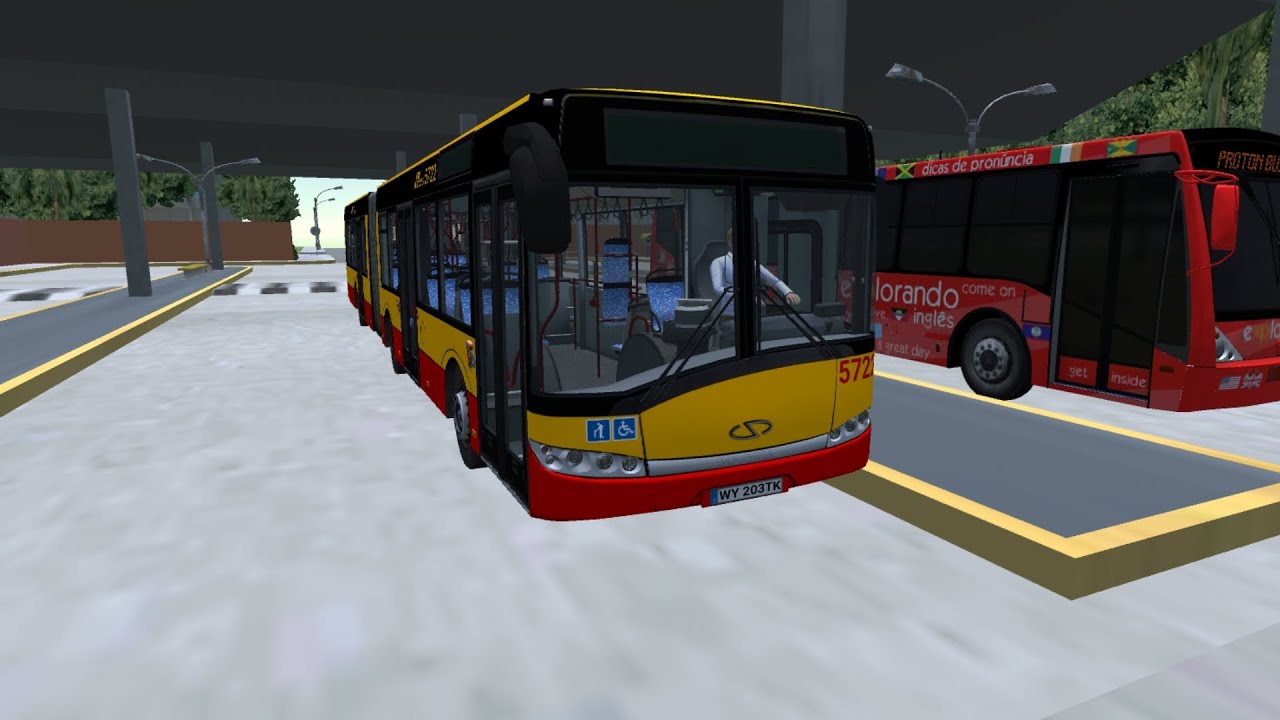Proton bus simulator поездка на автобусе Solaris Urbino 18