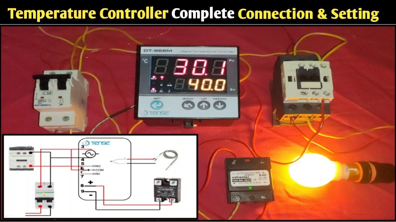 Temperature Controller Connection And Setting!Temperature Controller Connection with Relay and SSR