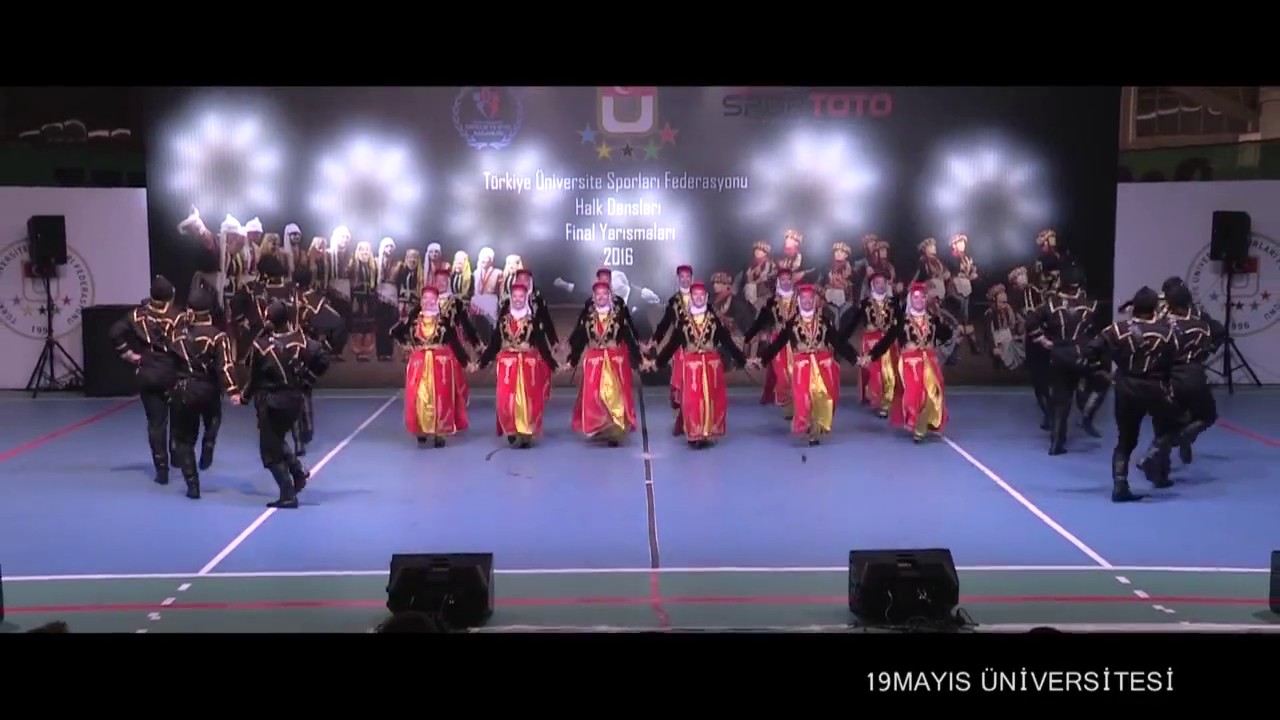 TÜSF HALK OYUNLARI ANTALYA TÜRKİYE FİNALİ 2016 (19 MAYIS ÜNİVERSİTESİ HALK OYUNLARI ARTVİN YÖRESİ)