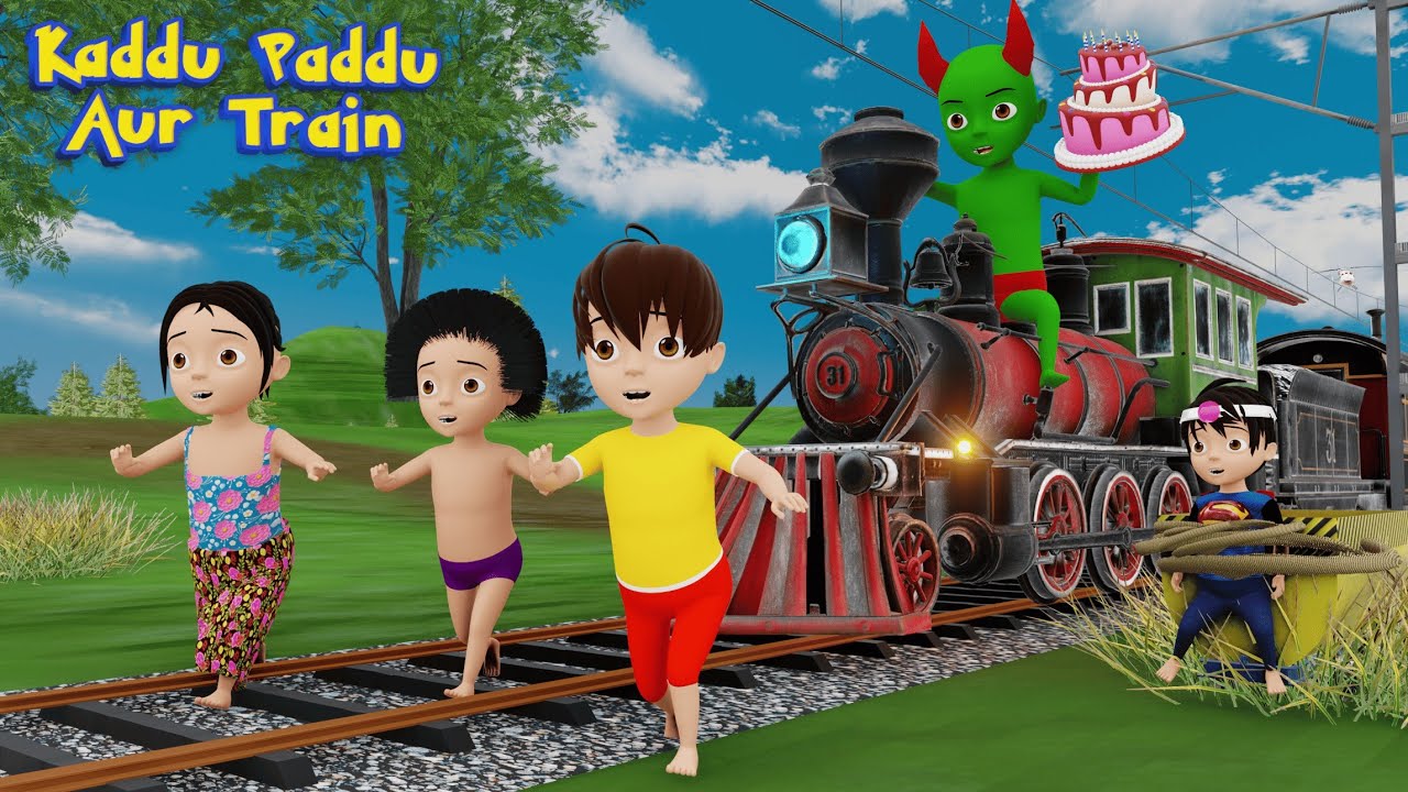 KADDU PADDU 60 | Train Me Kaddu | Train | Bittu Sittu Toons  | desi comedy video | cs bisht vines