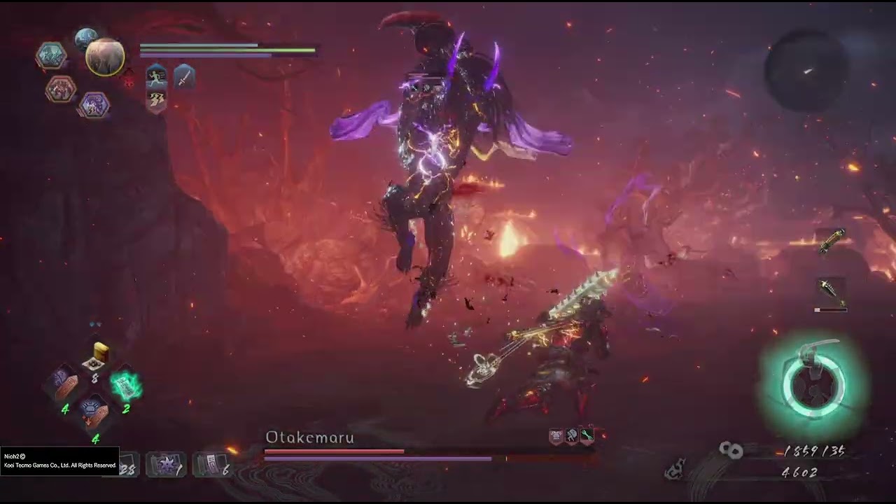 Nioh 2 Vs Otakemaru Boss fight {Last boss}