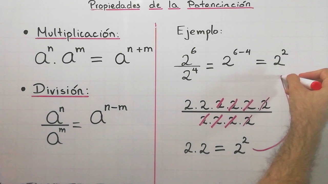 Propiedades de la potenciación | Teoría de los exponentes para aprender a simplificar