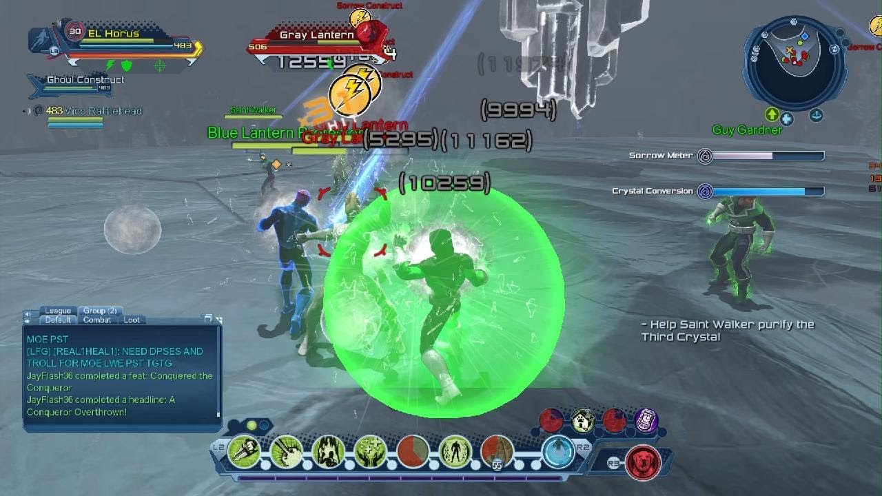 DC Universe Online_ El Horus vs The Sorrow (Grey) Lantern Corps.