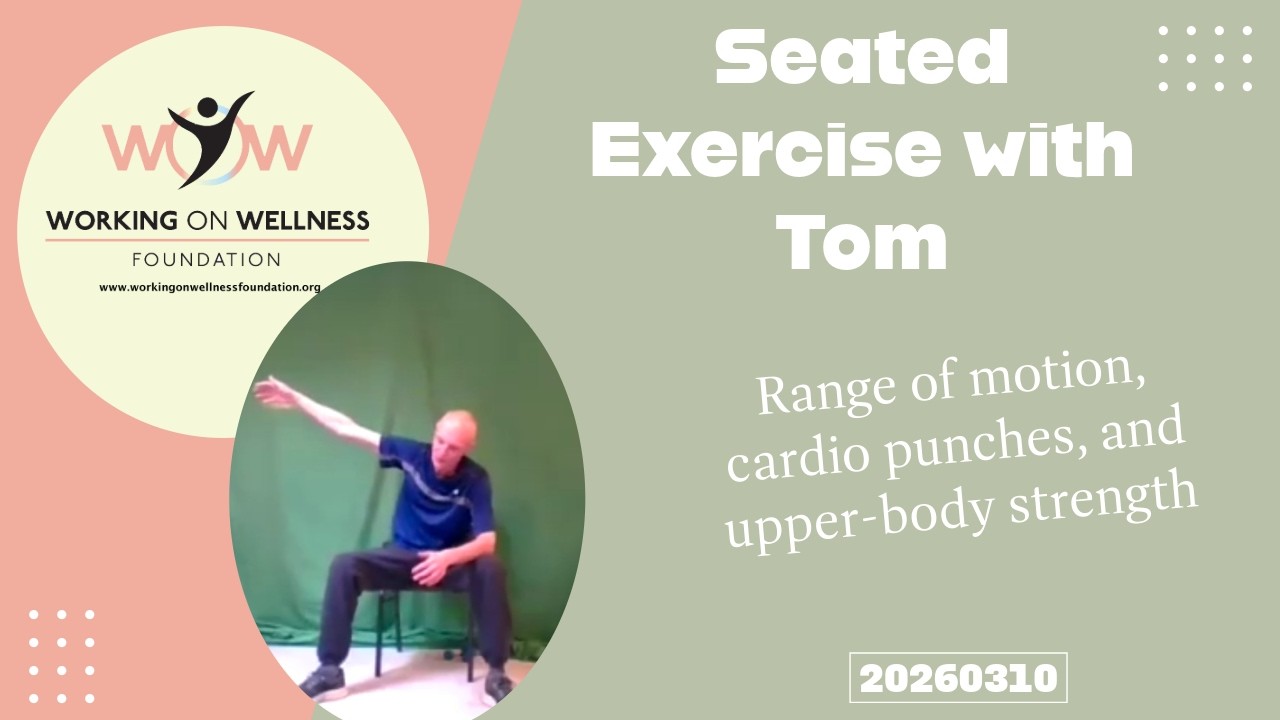 Chair Workout for Mobility, Cardio & Strength with Tom | March 10, 2026
