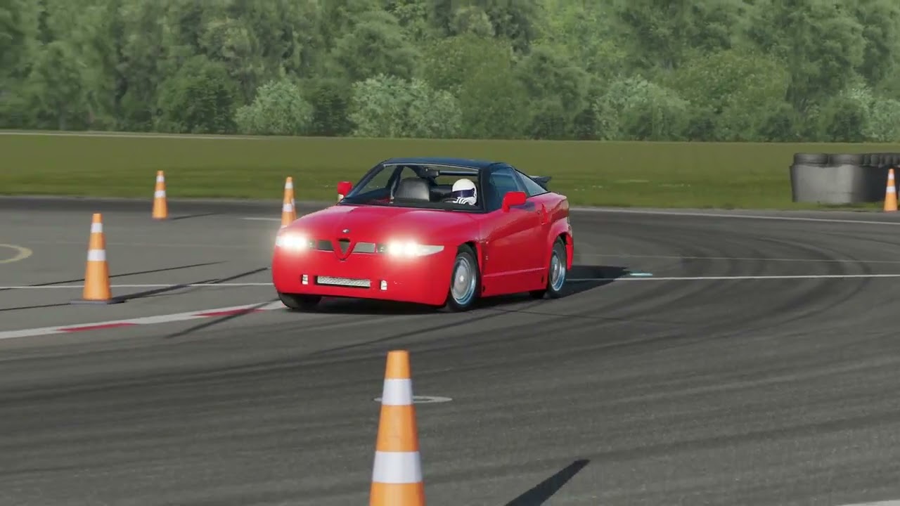 1990 Alfa SZ Sprint Zagato Top Gear Lap