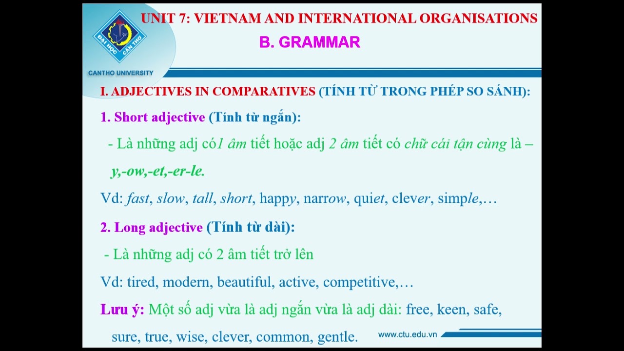 Voc-Gram-Unit 7- grade 10- global success- VIETNAM AND INTERNATIONAL ORGANISATIONS