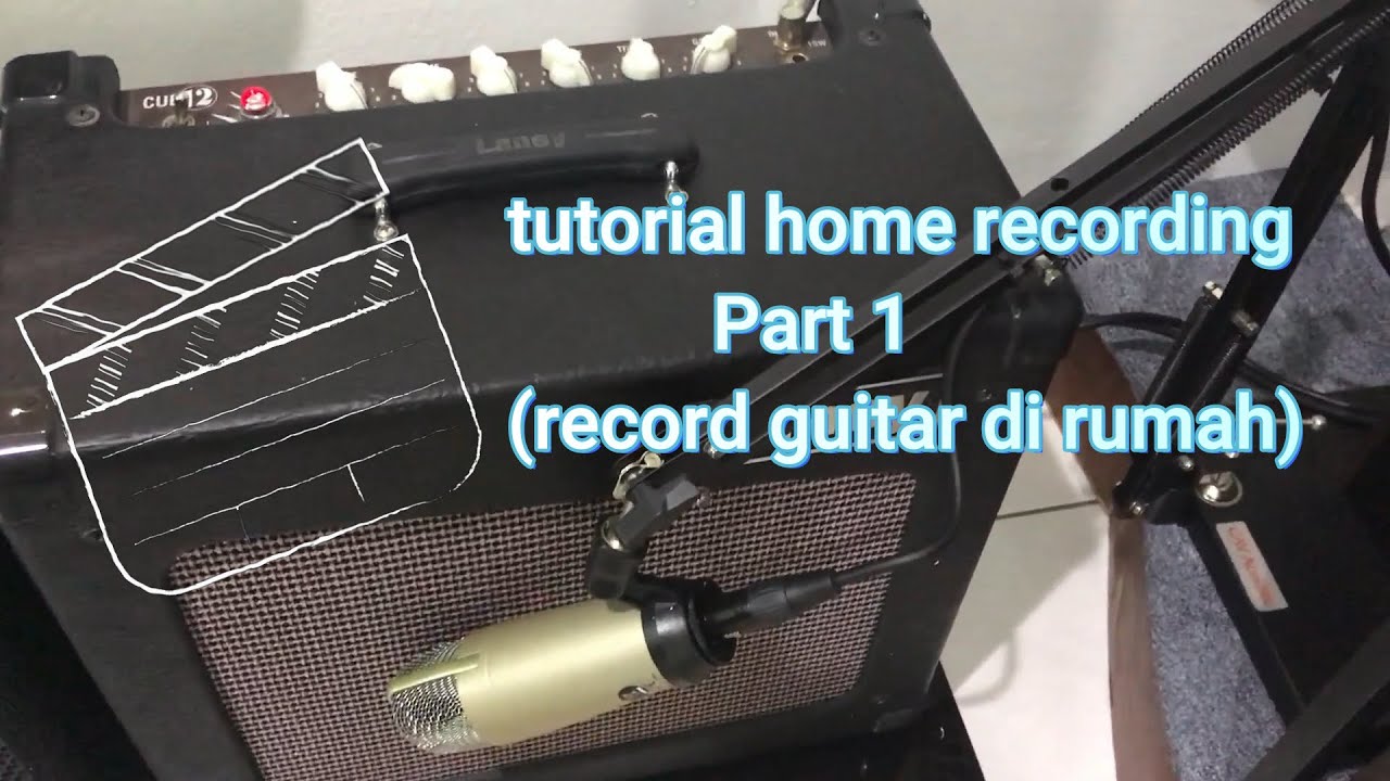 Tutorial Home Recording : miking guitar amp , video editing dan peralatan (cubase Ai & filmora9)
