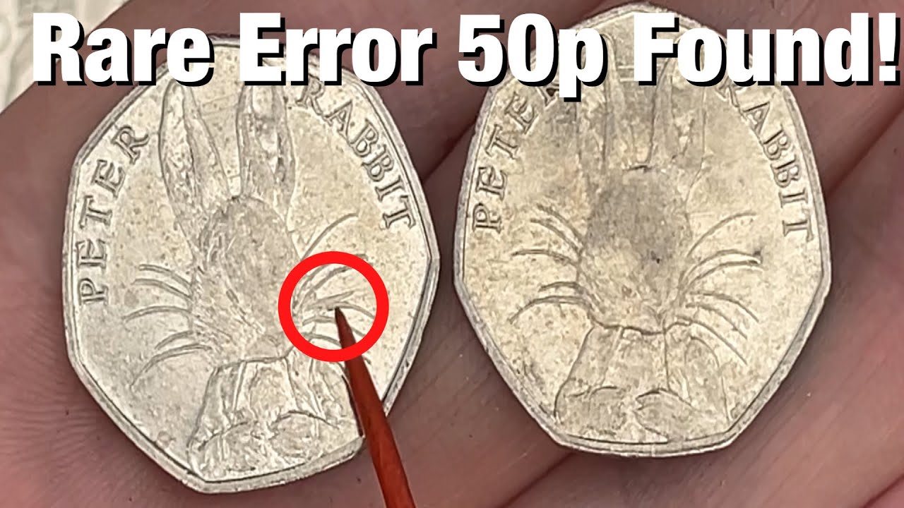 We find an Error 50p : Peter Rabbit with an Extra Whisker