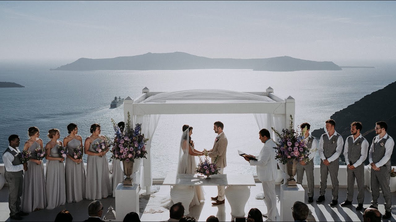 Emotional Santorini Wedding at Dana Villas