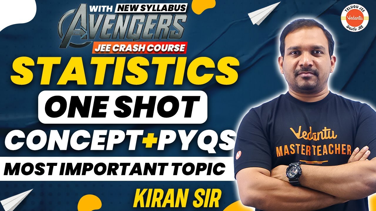 Statistics Class 11 One Shot | Concepts & PYQs | JEE Maths | JEE 2024/25 | Kiran sir