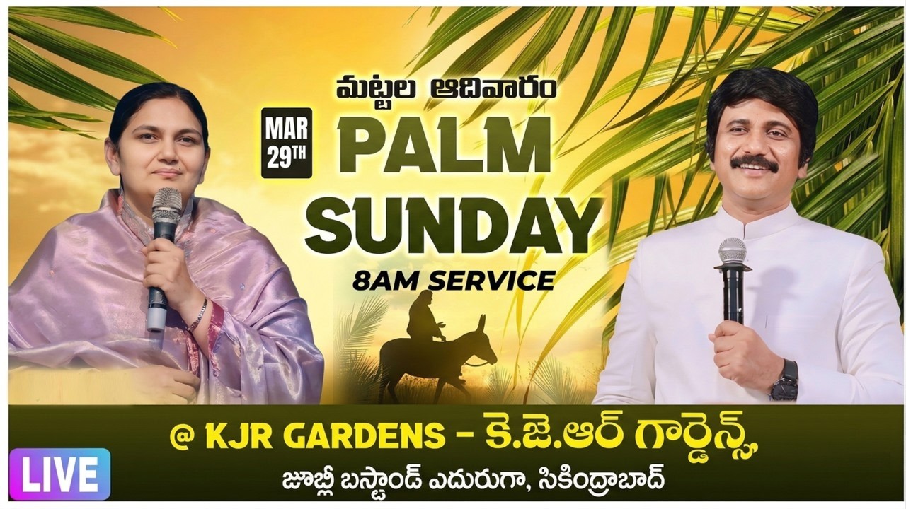 Sunday 3rd service 8am -#sunday_service  #Live Mar  29th, 2026 Telugu |P.J.Stephen Paul Live|