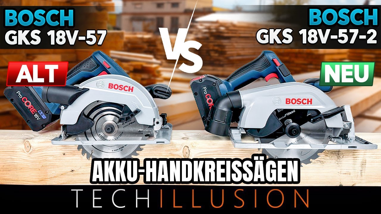 🔥🧐 DIE KOMPAKTEN 18V Akku-Handkreissägen von BOSCH im Vergleich😱 - GKS 18V-57 vs GKS 18V-57-2