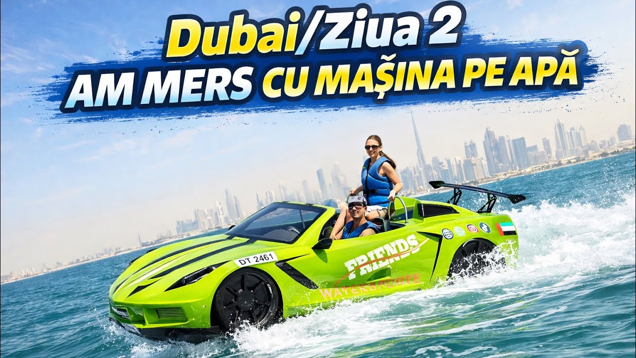 Dubai | Ziua 2 | AM MERS CU MASINA PE APA + CIOCOLATA FIX!!