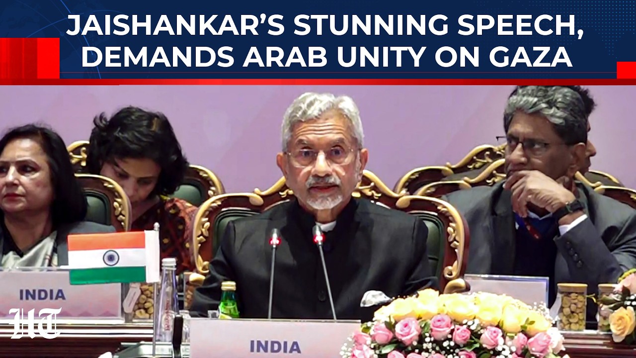 Jaishankar's Stunning Gaza Speech: Calls for India-Arab Action On West Asia Crises, Warns Terrorists