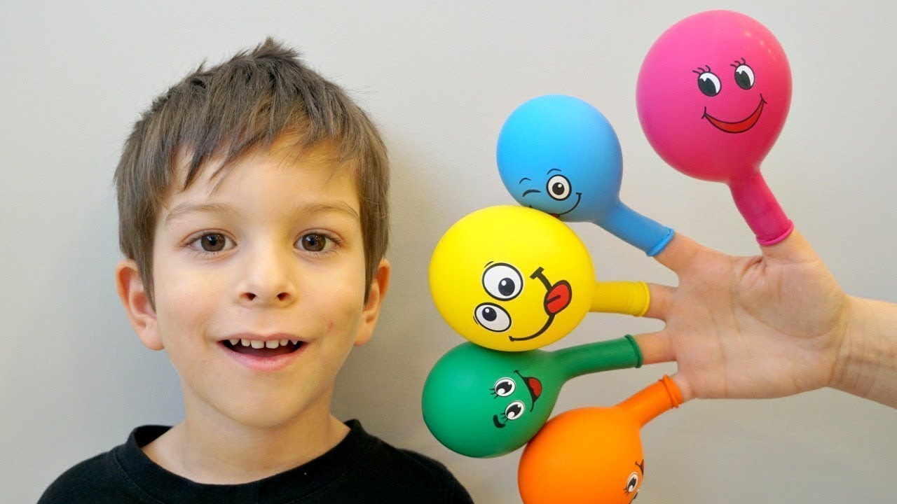 Kids Song with Balloons & Color  - Learning Video