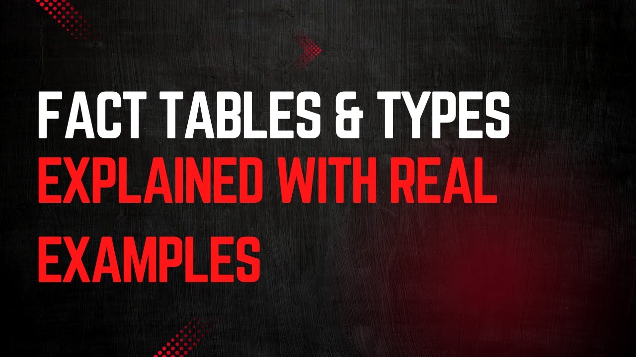 Master Fact Tables in 15 Minutes (Transaction, Snapshot, Factless)