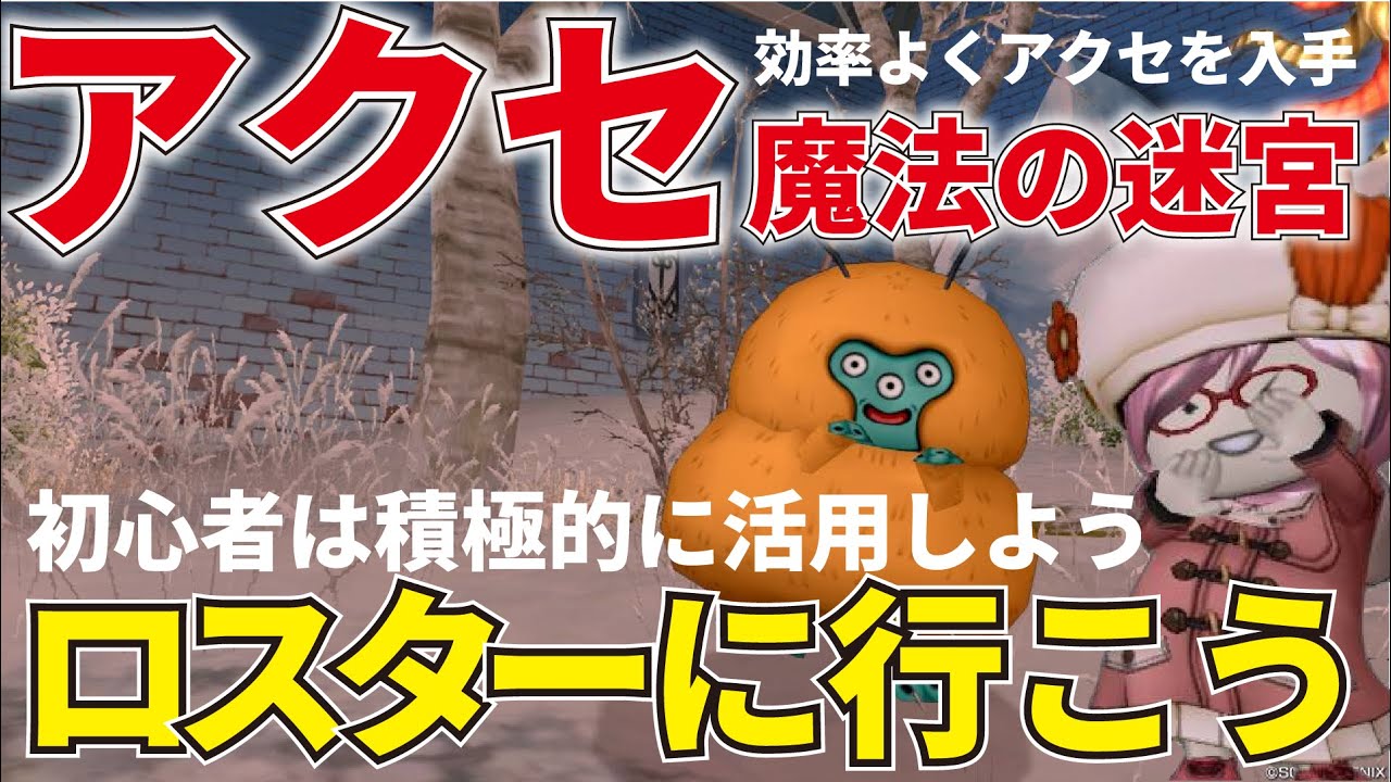 【ドラクエ１０】初心者さん、復帰勢の方アクセつくりはロスターがお得ですよ！