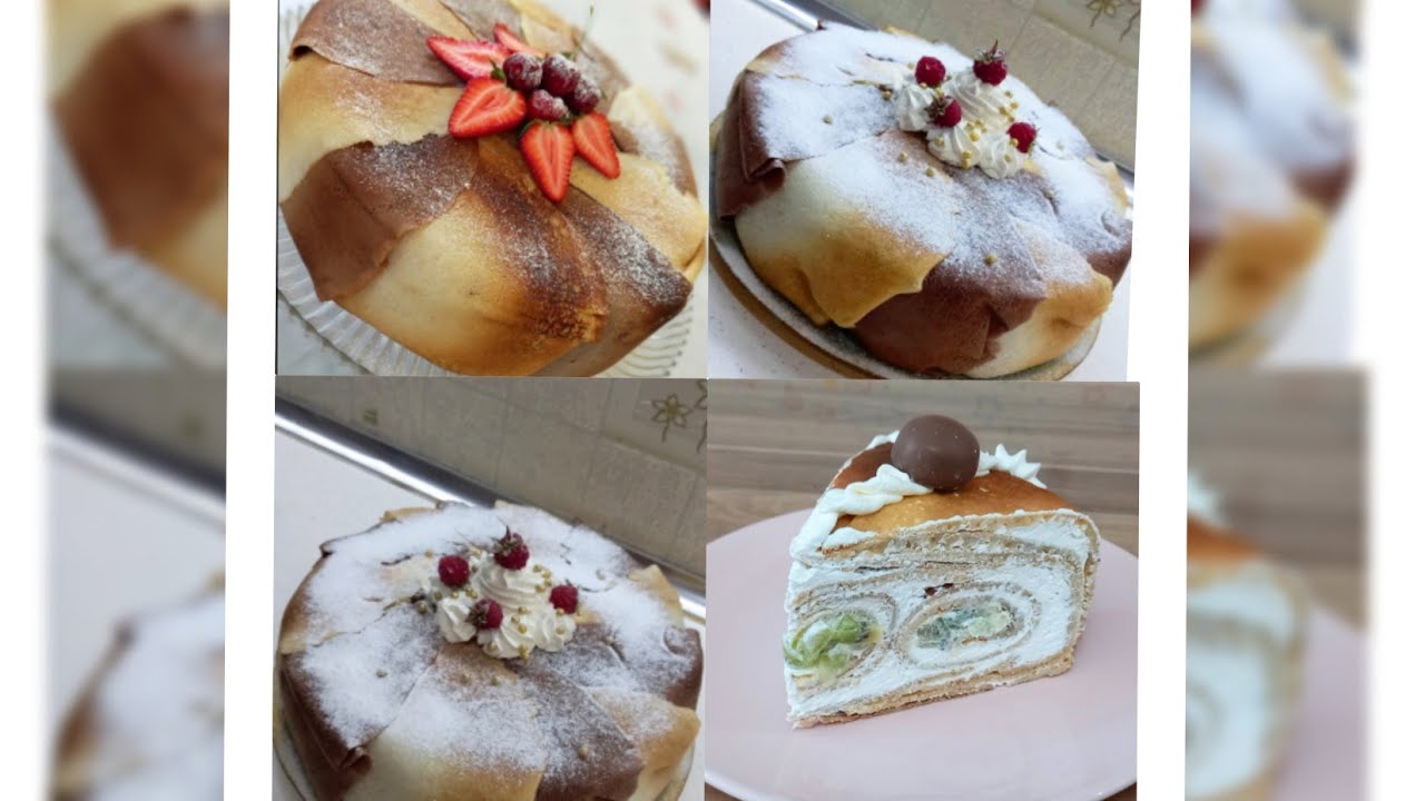 BLİnçik Tortu.Krep Pasta.Блиньй торт🥞 Ferqlidad Axtaranlar ela seçimdir😍 #asmr #youtube #trending