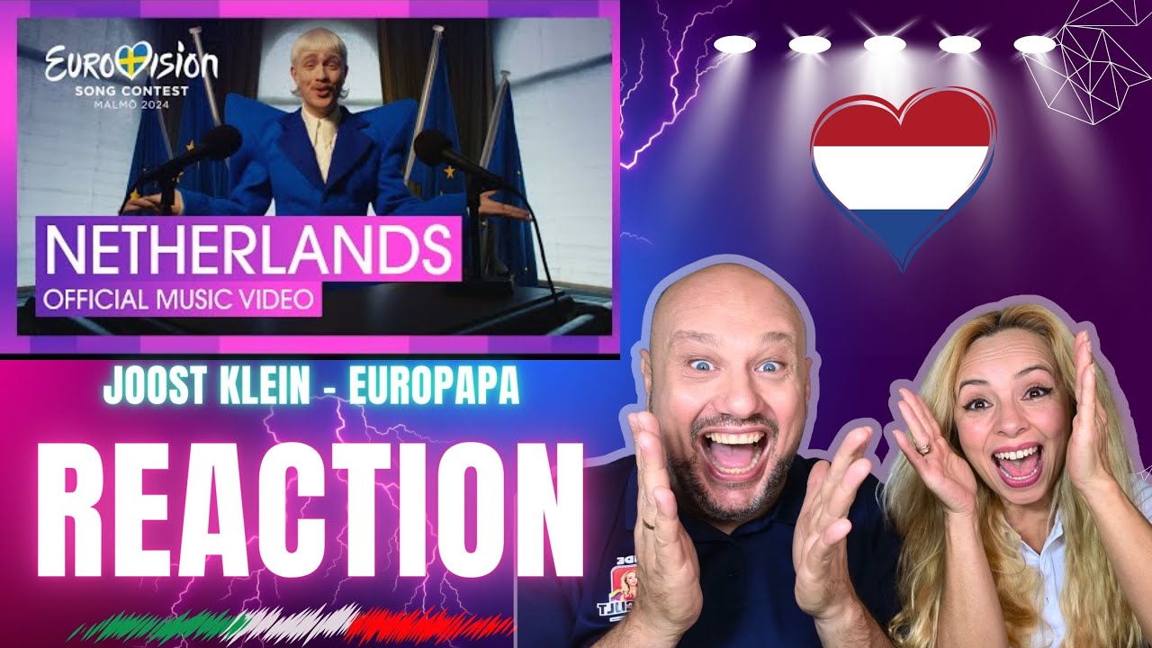 🇮🇹 ITALIAN REACTION Joost Klein - Europapa (Netherlands 🇳🇱 Eurovision 2024)  subtitle