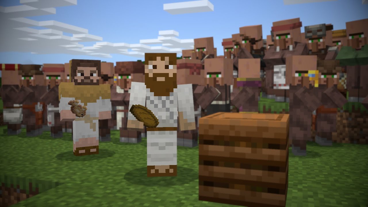 Jesus feeds the 5,000 | Bible Minecraft