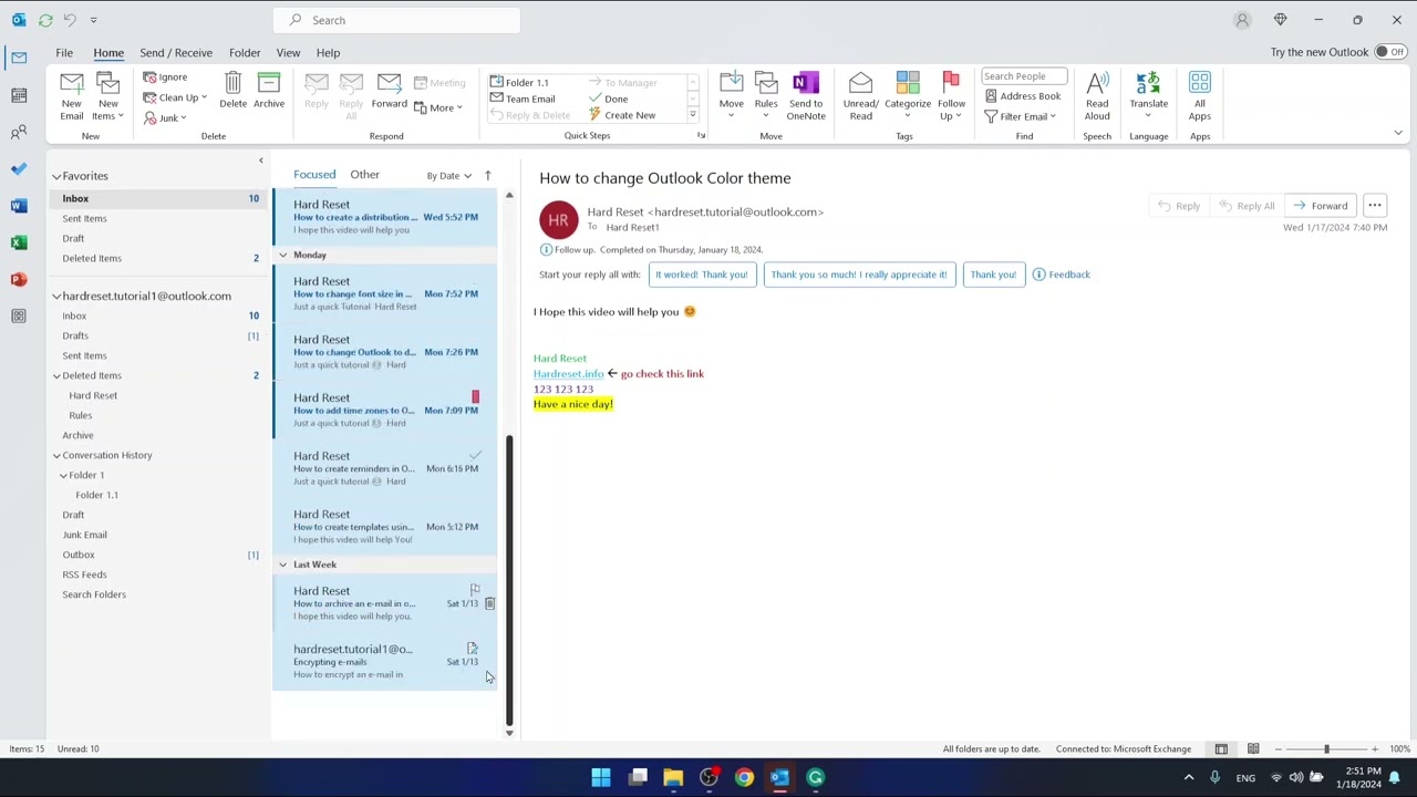 Как отметить все письма как прочитанные в Outlook