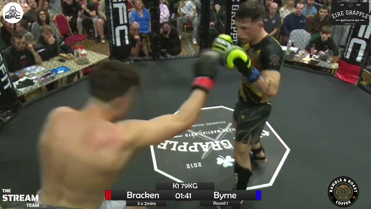 Dan Bracken vs Carl Byrne - K1 Kickboxing - Evolution Fighting Championship 10