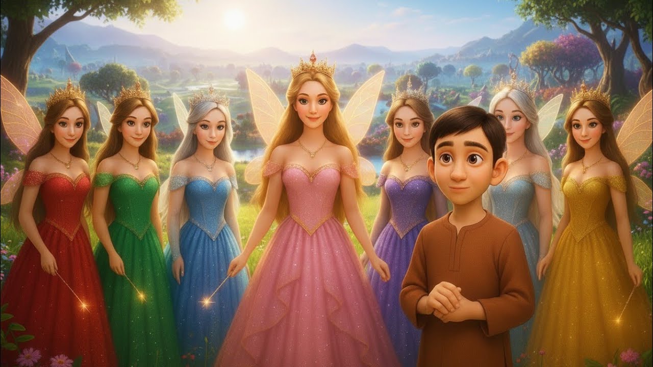 “Saat Pariyan 🧚‍♀️✨ Aur Ghareeb Larkay Ke Jadooi Tohfay” 🌟 A Fairy Magic Tale” | Urdu story