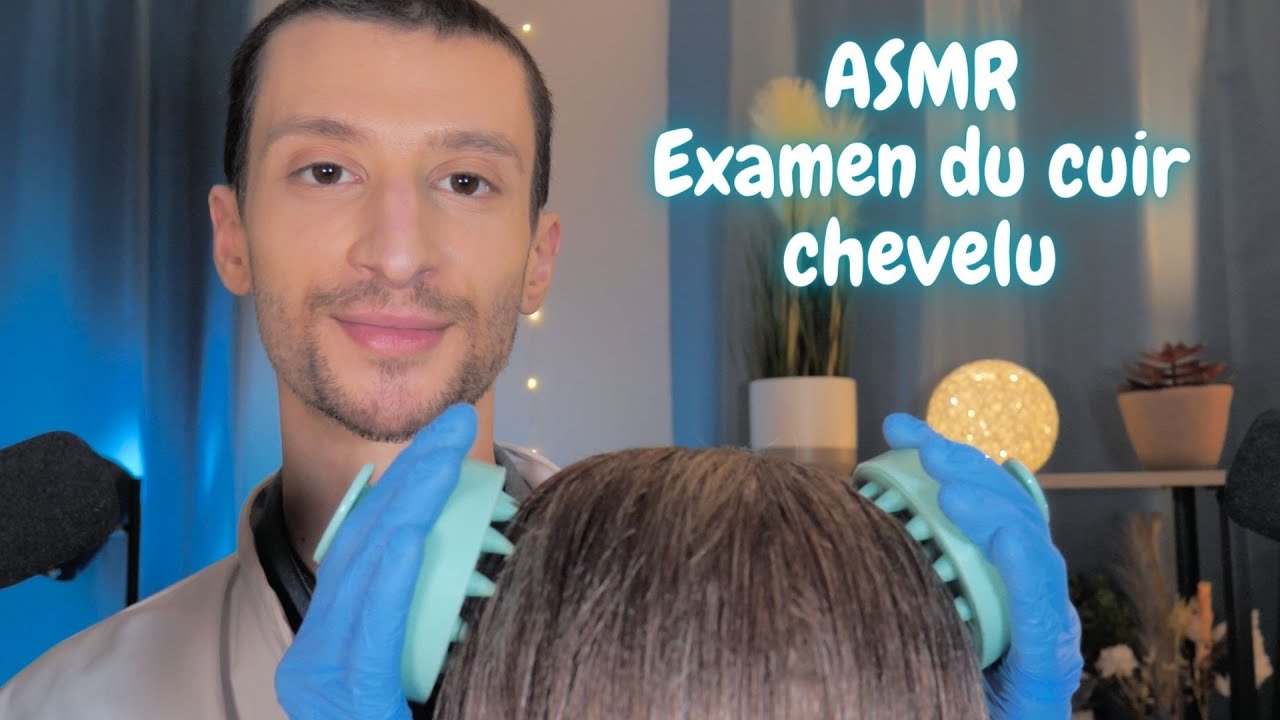 ASMR Roleplay Examen du cuir chevelu - Massage, spray, mesures