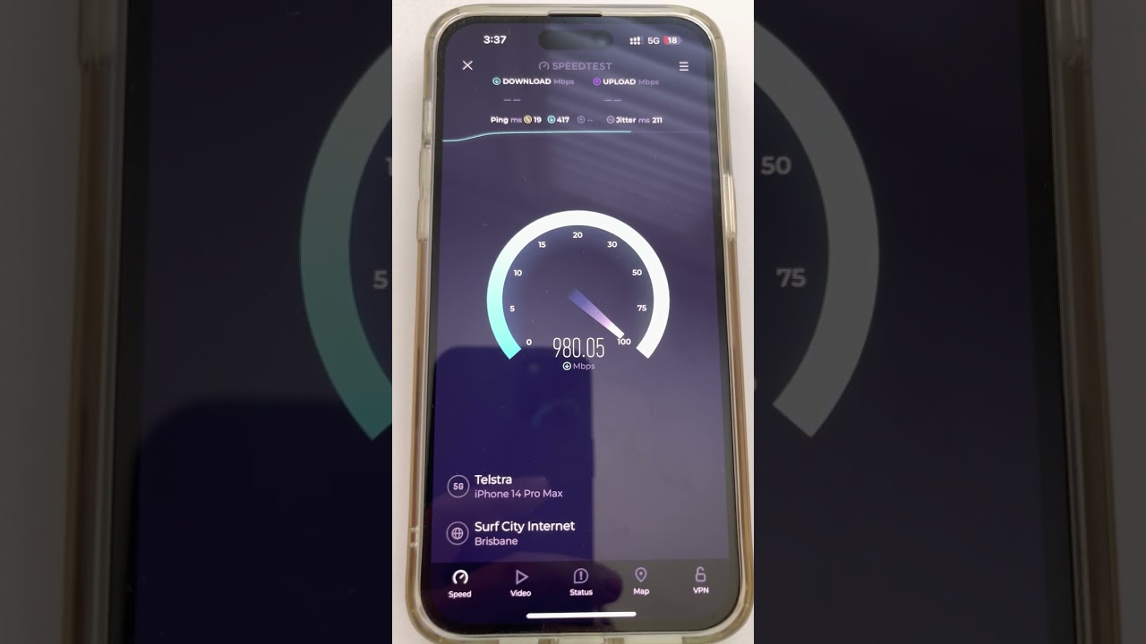 Testing Telstra 5G Connection, Blazing Fast Download Speed, But Weird, Funny, Hiccup Upload Speed.