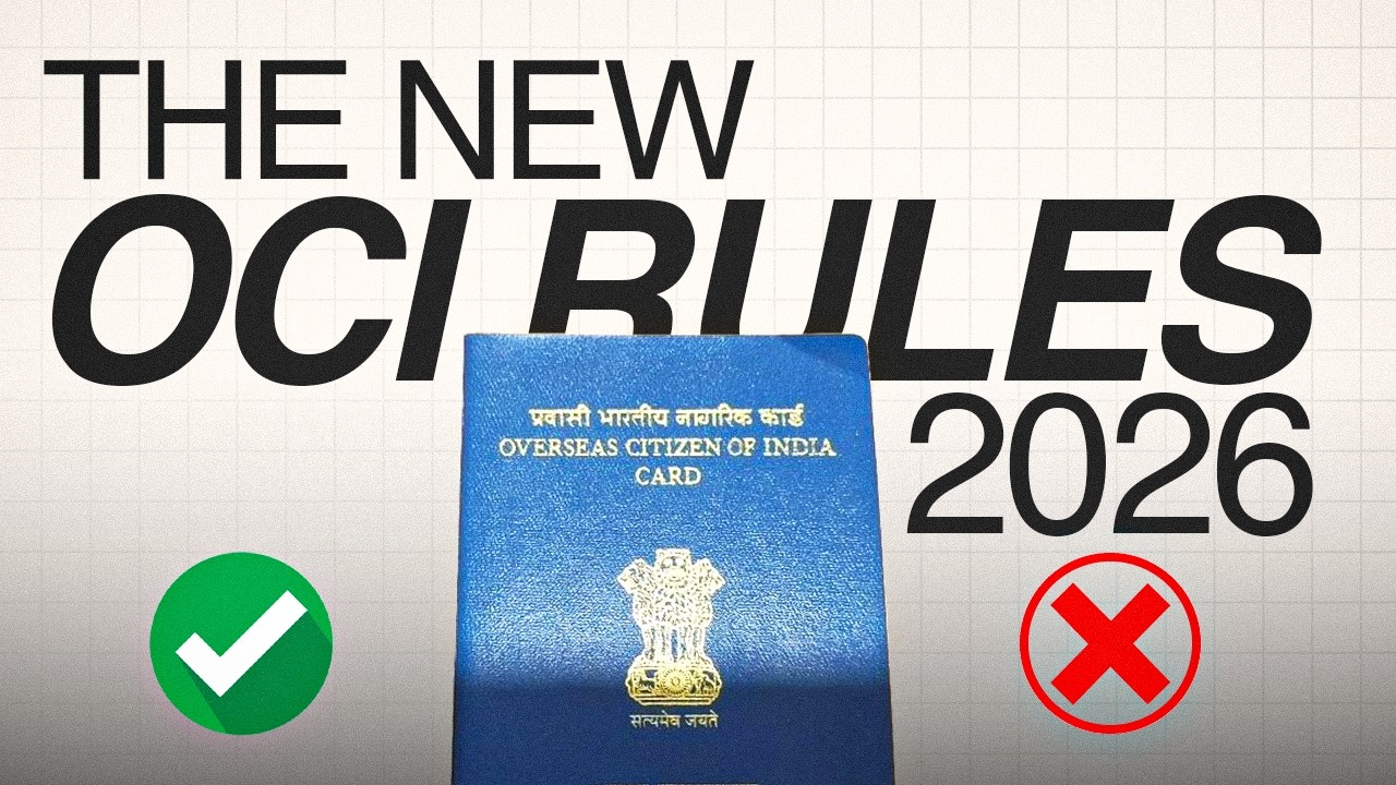 OCI Card Rules 2026 Explained: Passport Update, Travel & Cancellation Risks