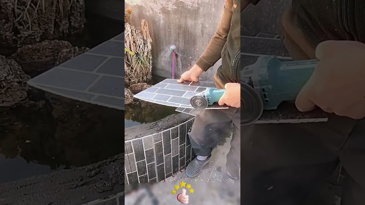 Советы по резке и формовке плитки! 🧱✨ Точная резка, идеальная подгонка, без отходов!