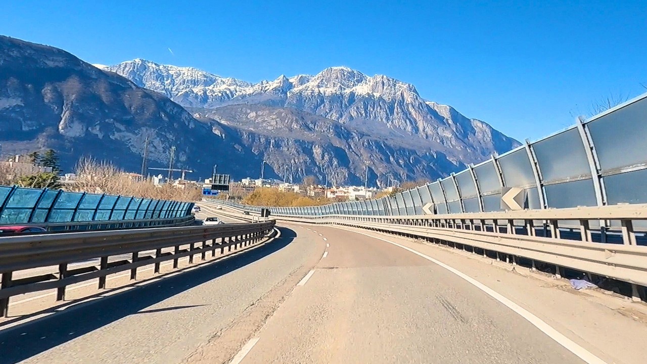 CALDONAZZO To TRENTO Scenic Drive | Italy