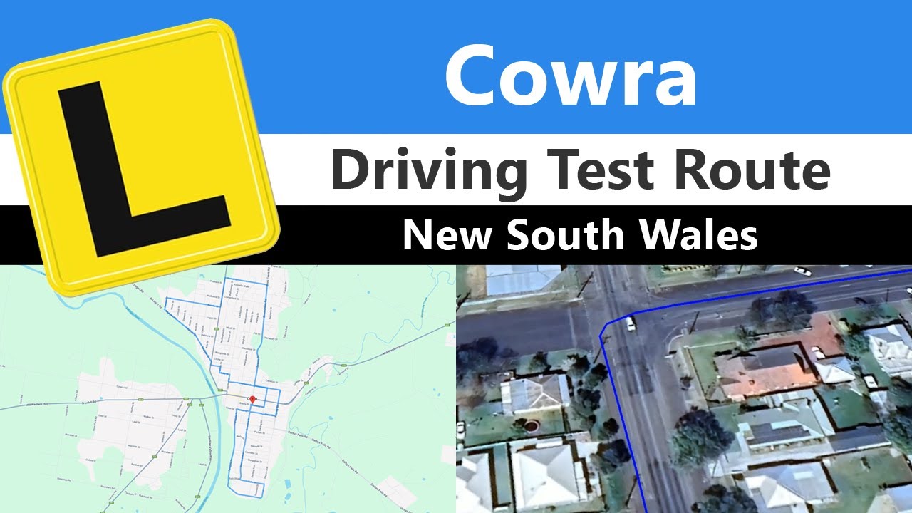 Cowra Driving Test Route, NSW - Mock Practice Route & App