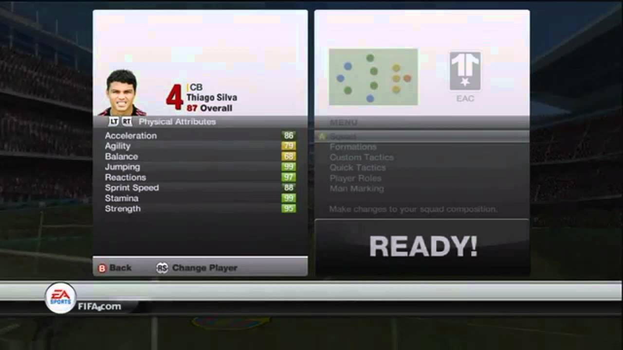 TOTY Thiago Silva review + in game stats - FUT 12