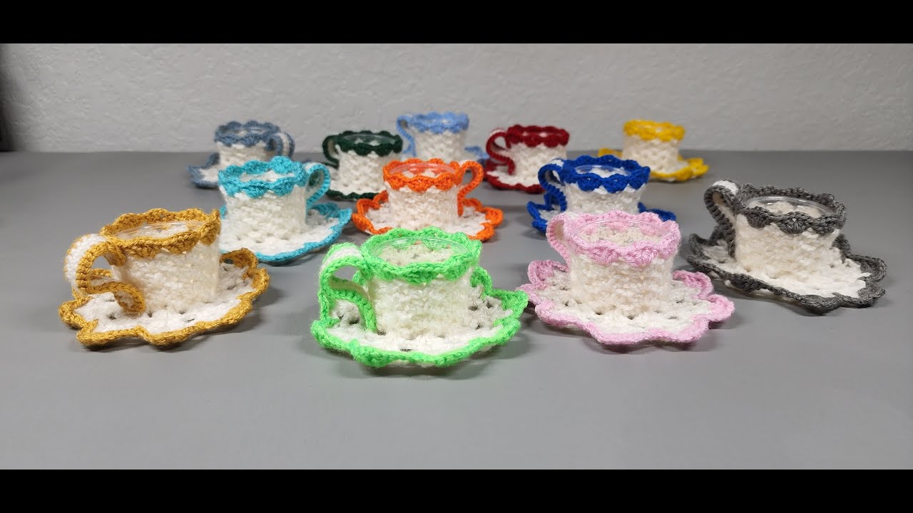 Crochet Teacup|Easy Crochet Teacups|Small Serving Cups|How To Crochet Small Teacups|