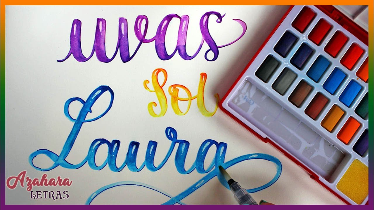 Lettering con Acuarelas Faber Castell (Estuche de 24 colores)