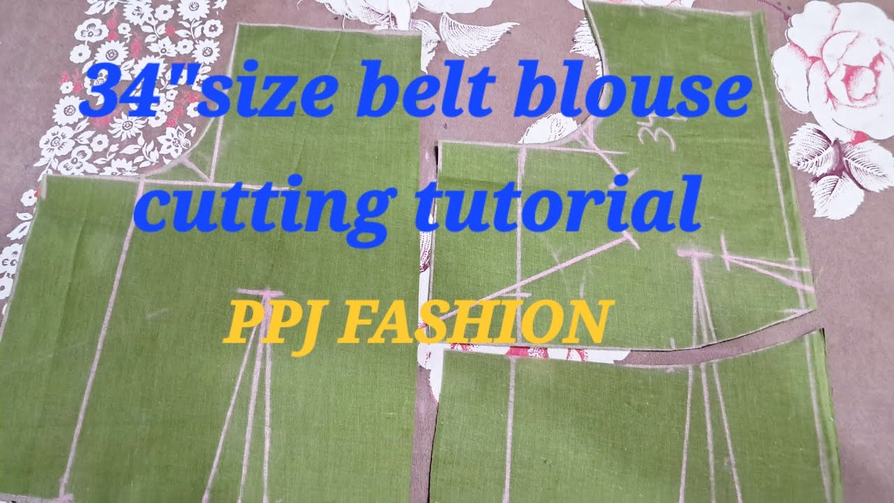 Belt blouse cutting tutorial.... step by step for beginners #ppjfashion