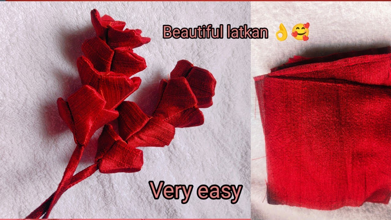Easy and Beautiful Latkan Design|बनाने का आसान तरीका देखें|fabric latkan design|fabric latkan making