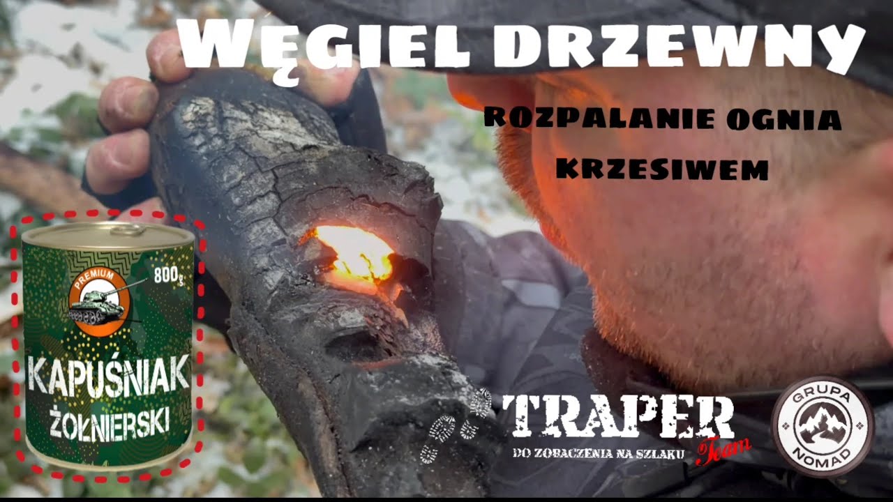 Traper Team - Węgiel drzewny jako rozpałka do ogniska